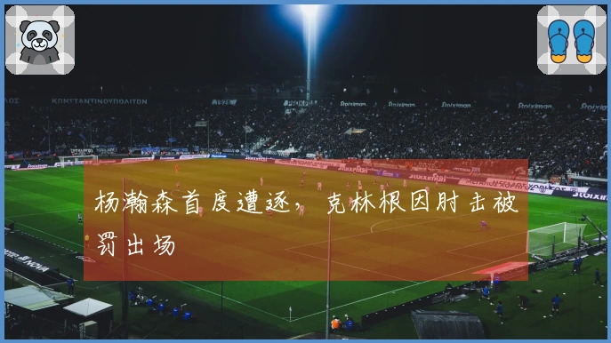 杨瀚森首度遭逐，克林根因肘击被罚出场